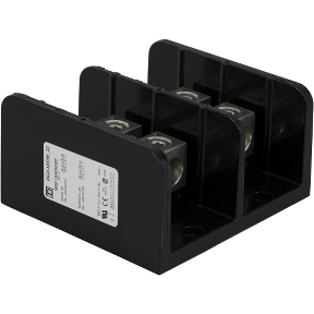 Schneider Electric Power Distribution Block; 620A; 600VAC; 2-Pole; Box Terminals; 2/2 Line/Load Terminal Openings; Panel Mount